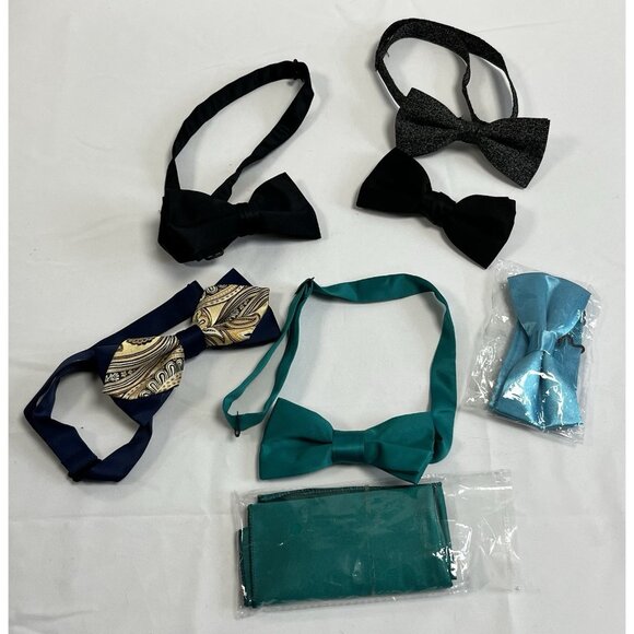 Adjustable Men's Bowtie Lot 6 PC 🤓 - Picture 1 of 7